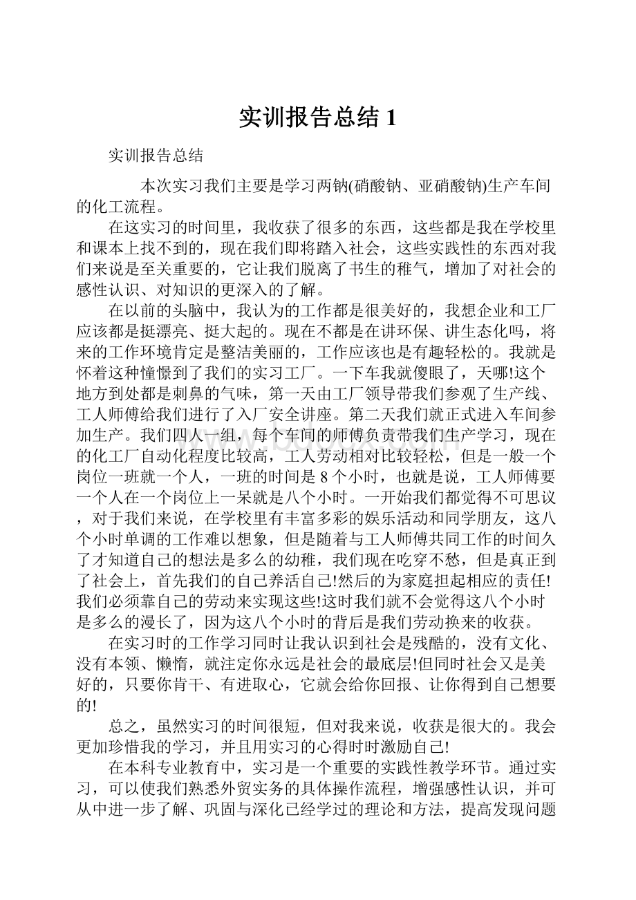 实训报告总结1.docx_第1页