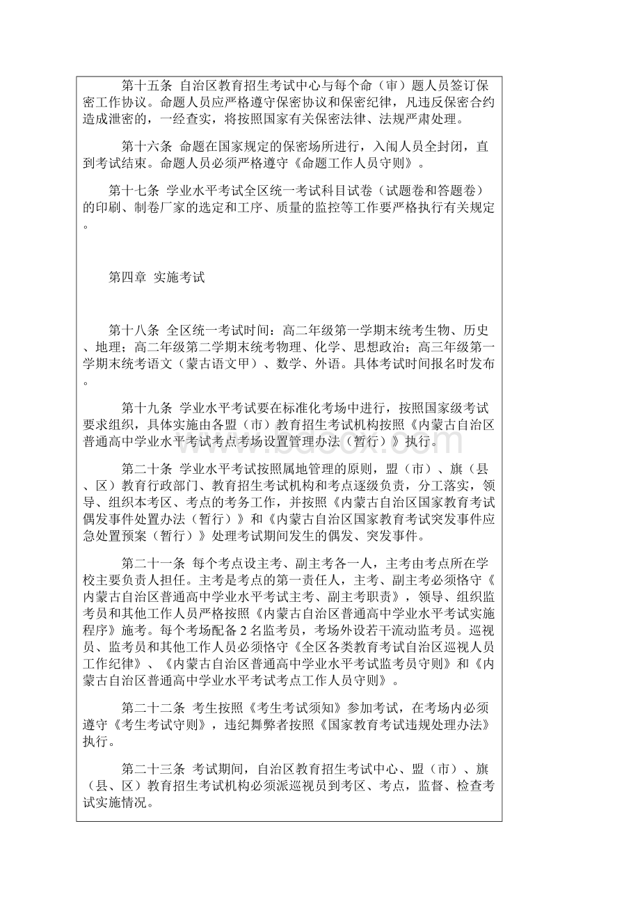 内蒙古自治区普通高中学业水平考试实施办法.docx_第3页