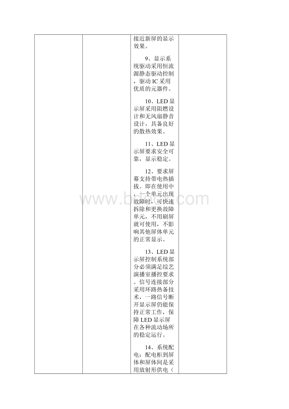 一新校区礼堂电子彩屏主要设备技术指标Word格式文档下载.docx_第3页