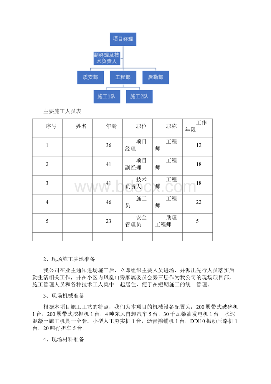 光学小区道路维修改造工程施工组织设计.docx_第3页