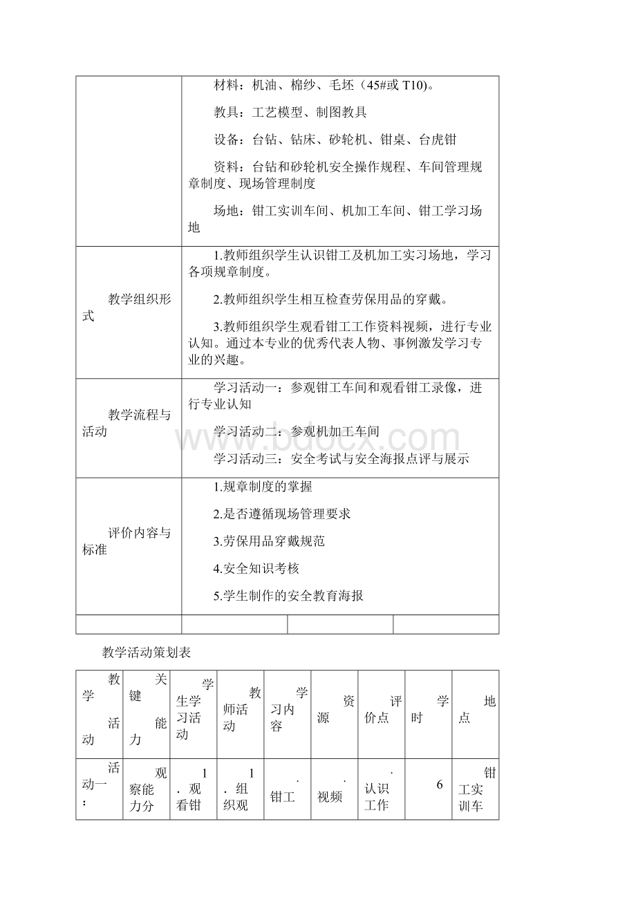 《零件的钳加工》学习任务设计方案.docx_第2页