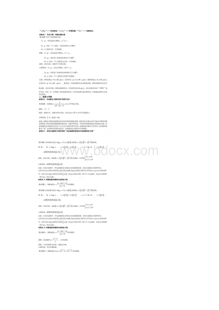 江苏高考复习之高考数学80个易错点易错题最全总结.docx_第2页