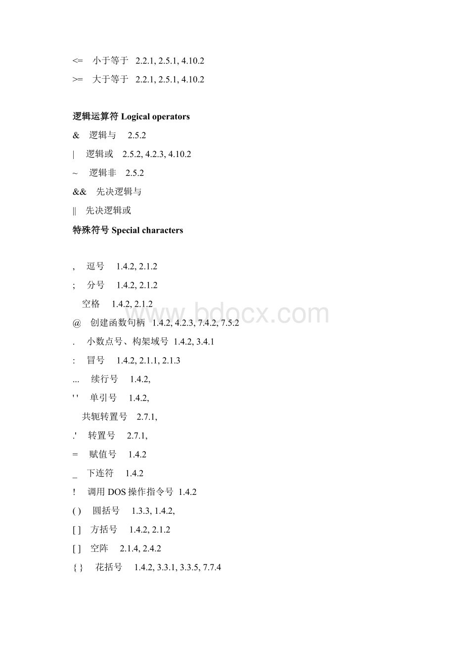 MATLAB的函数及指令Functions and Commands模板Word文档下载推荐.docx_第2页