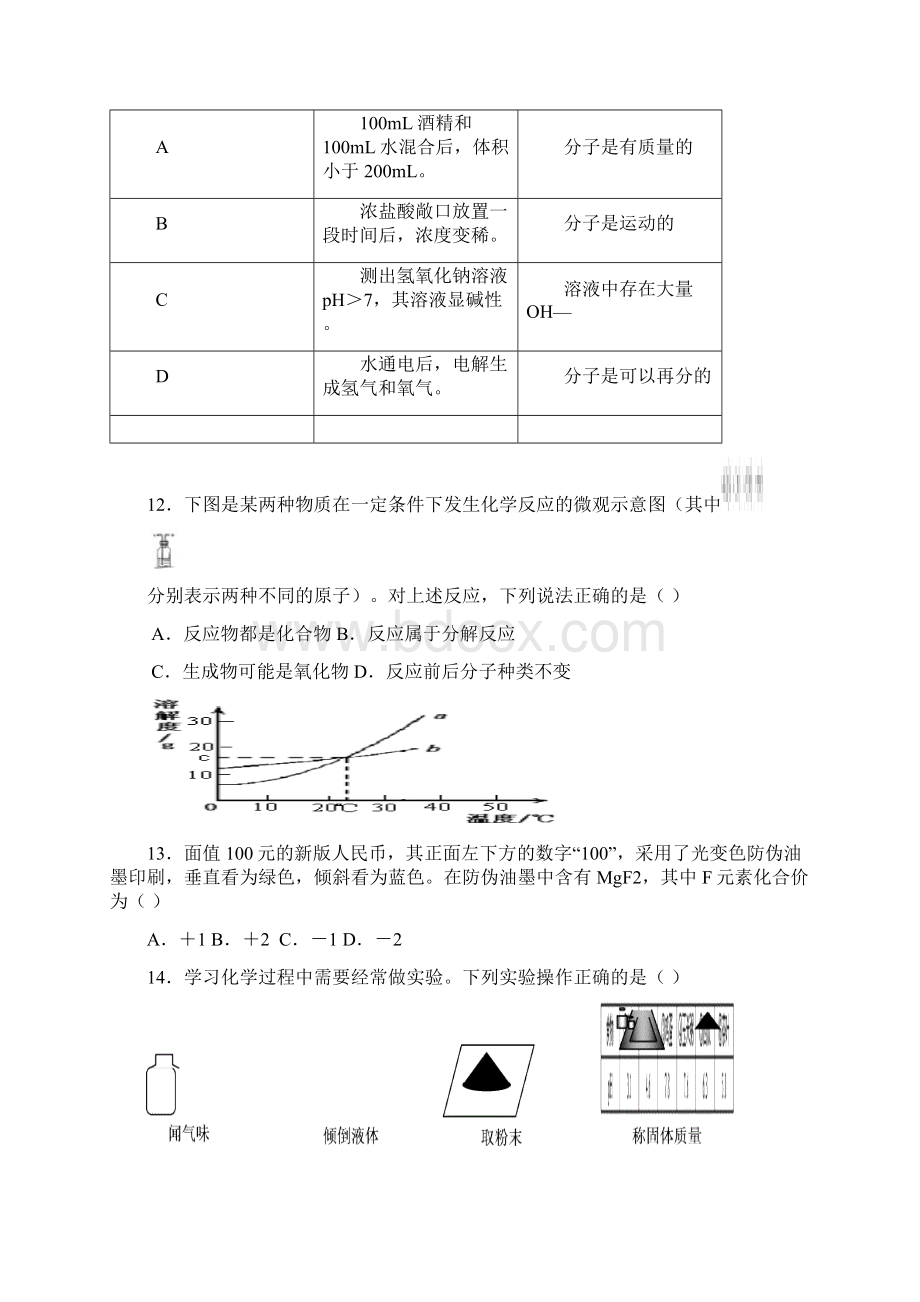 中考化学模拟题.docx_第3页