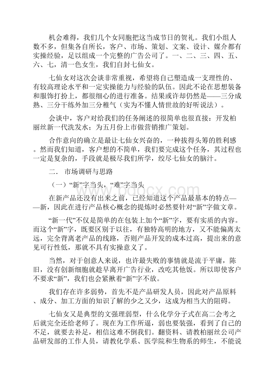 柏丽丝新一代洗发水上市推广策划纪实.docx_第2页