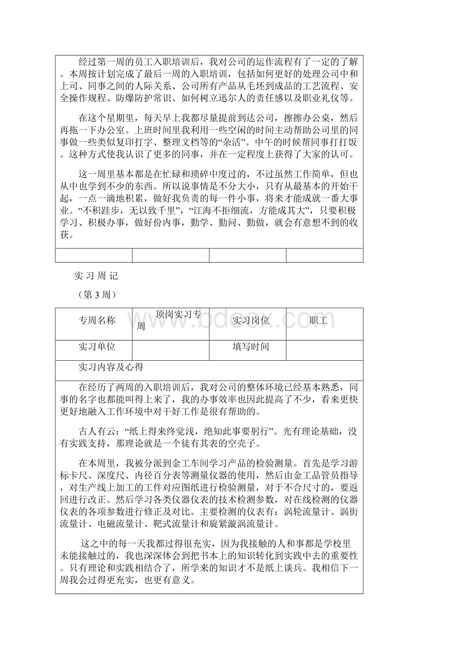 精选资料崔鸿伟顶岗实习12周计划表格版.docx_第2页