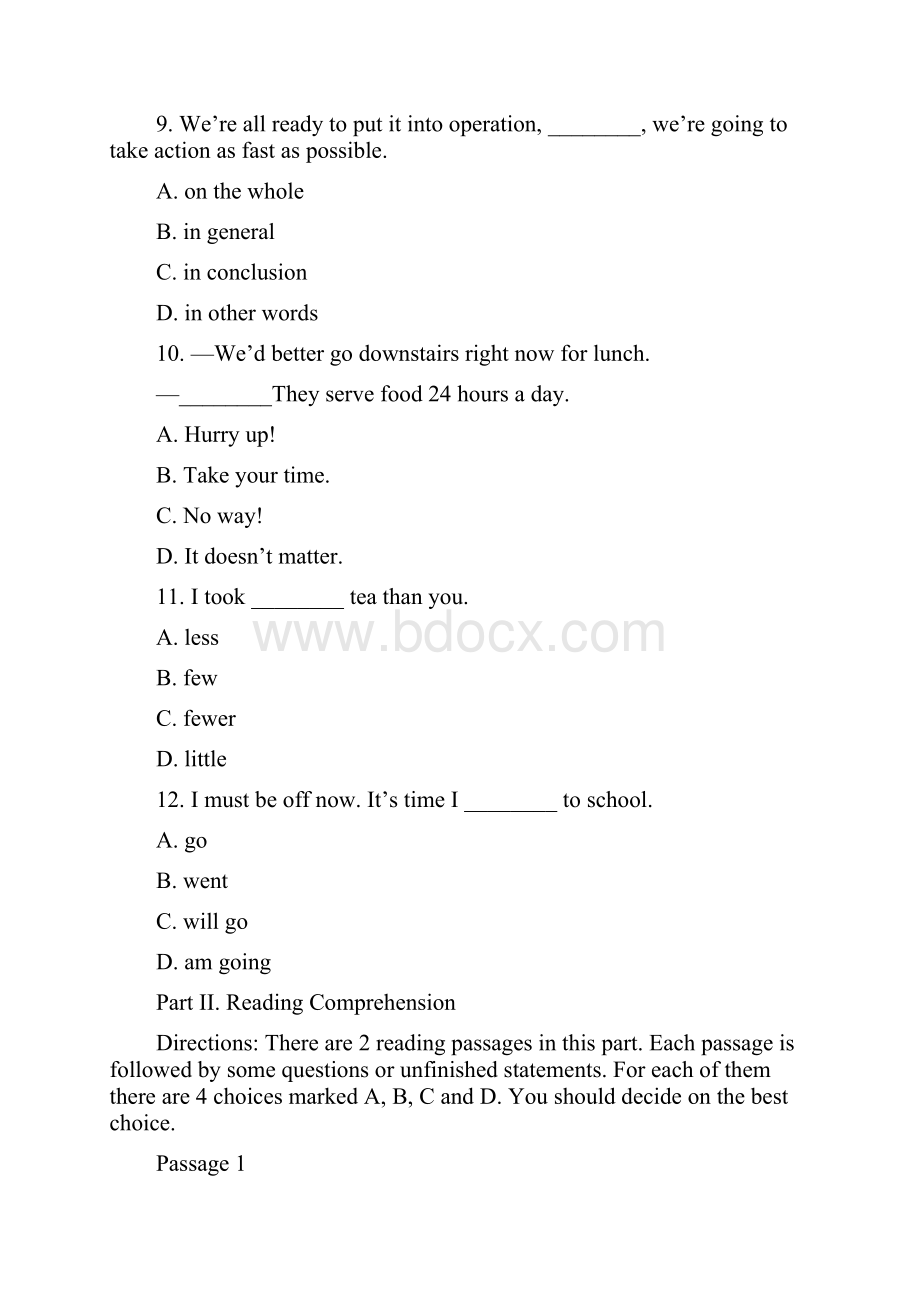 大学英语2习题2文档格式.docx_第3页