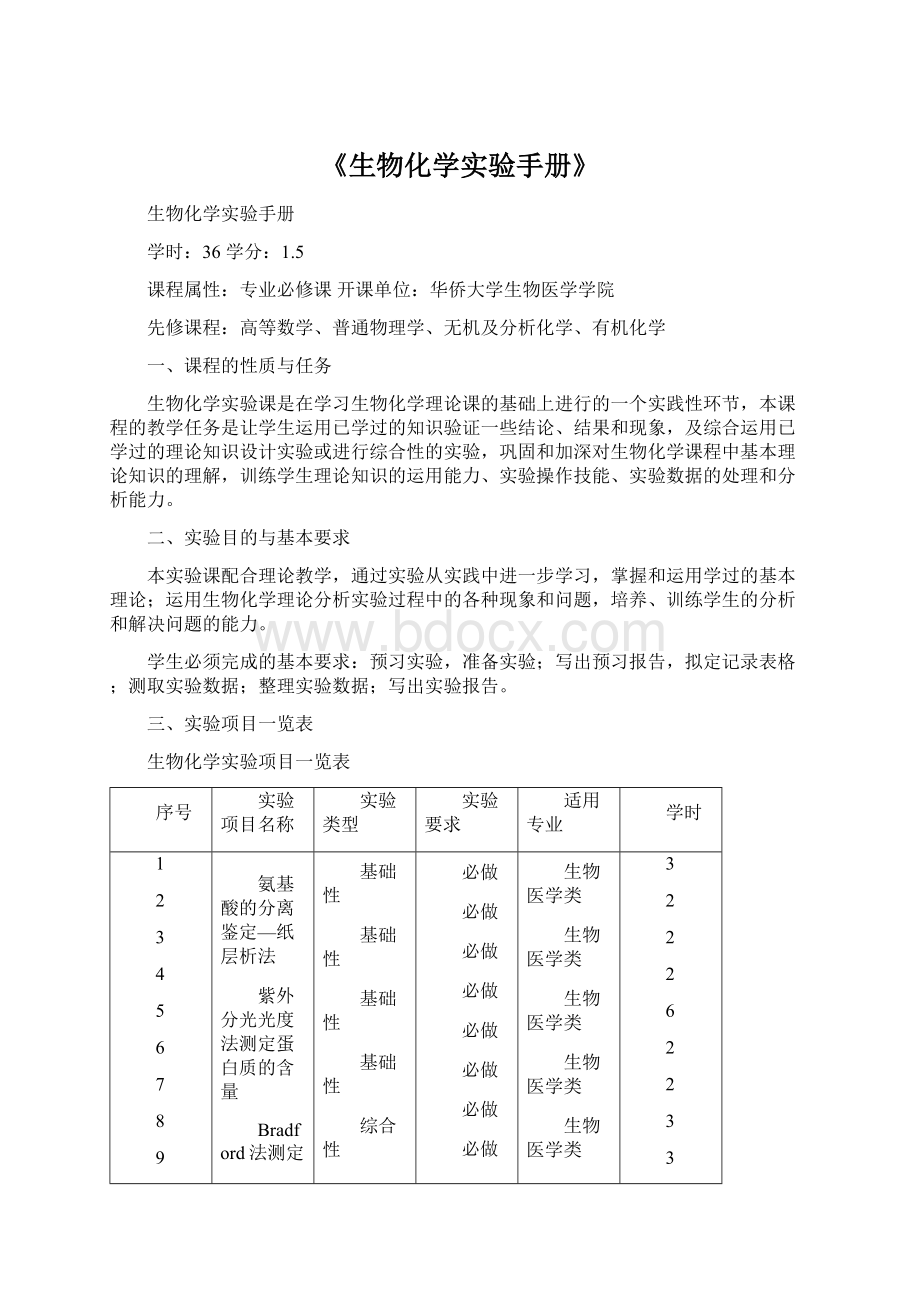 《生物化学实验手册》.docx