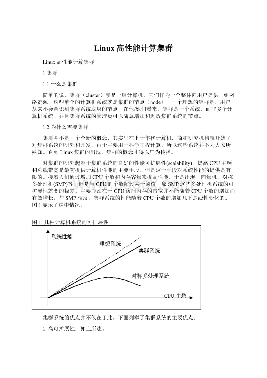 Linux高性能计算集群Word文件下载.docx