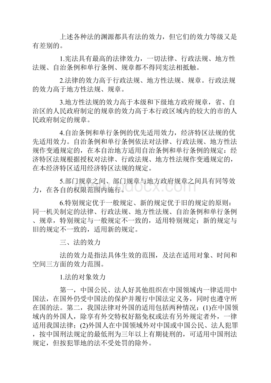 法律基础学习知识总结合集doc文档格式.docx_第3页