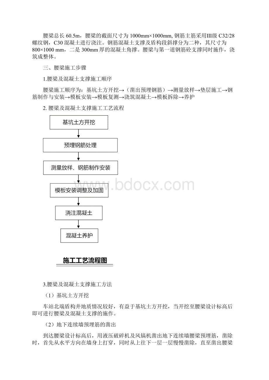 腰梁及混凝土支撑施工技术交底汽车北站.docx_第2页