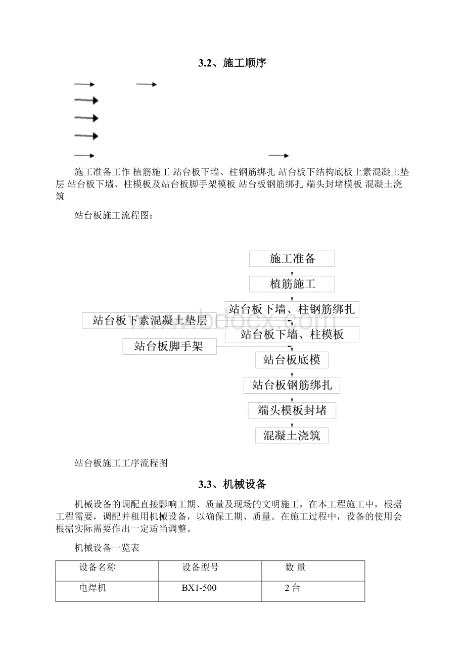 地铁车站站台板施工方案文档格式.docx_第2页