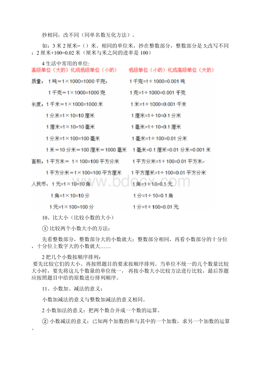 北师大版小学四年级数学下册各单元知识点总结总复习.docx_第3页