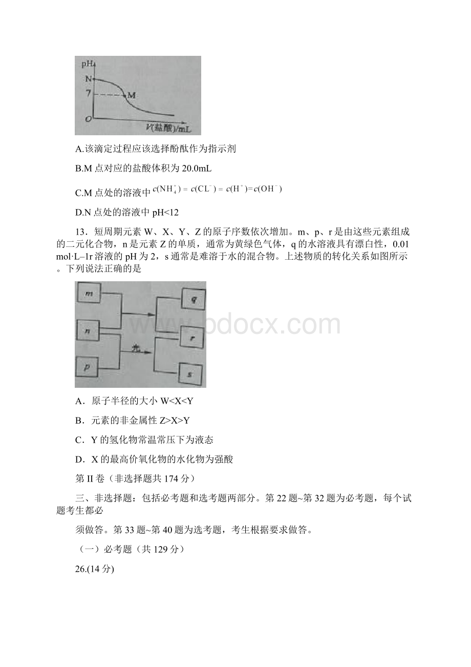 精校版新课标Ⅰ理综化学高考试题文档版含答案.docx_第3页