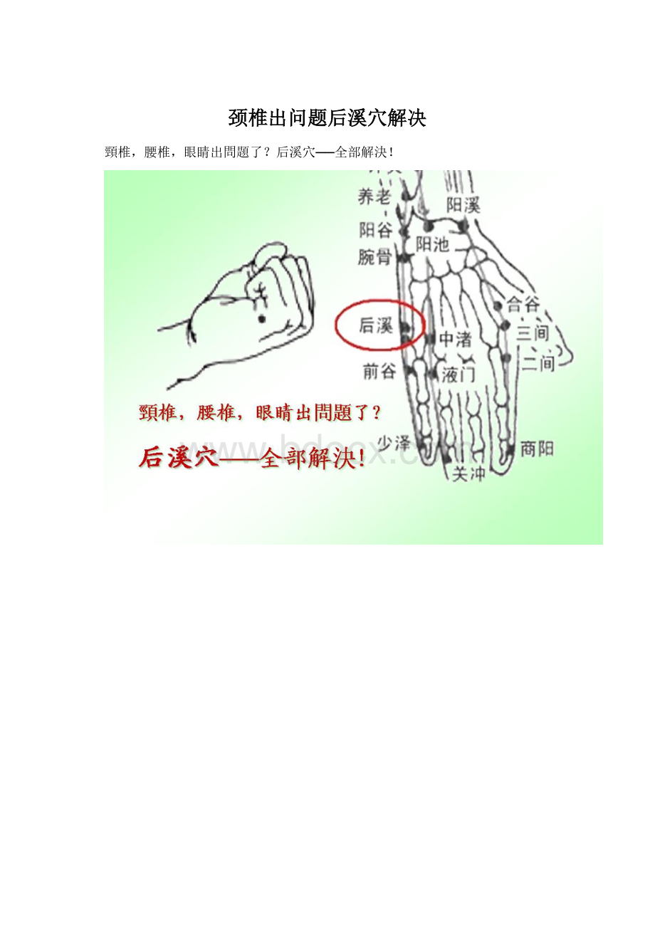 颈椎出问题后溪穴解决.docx_第1页