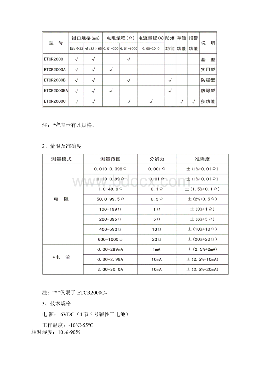 ETCR钳形接地电阻表.docx_第2页