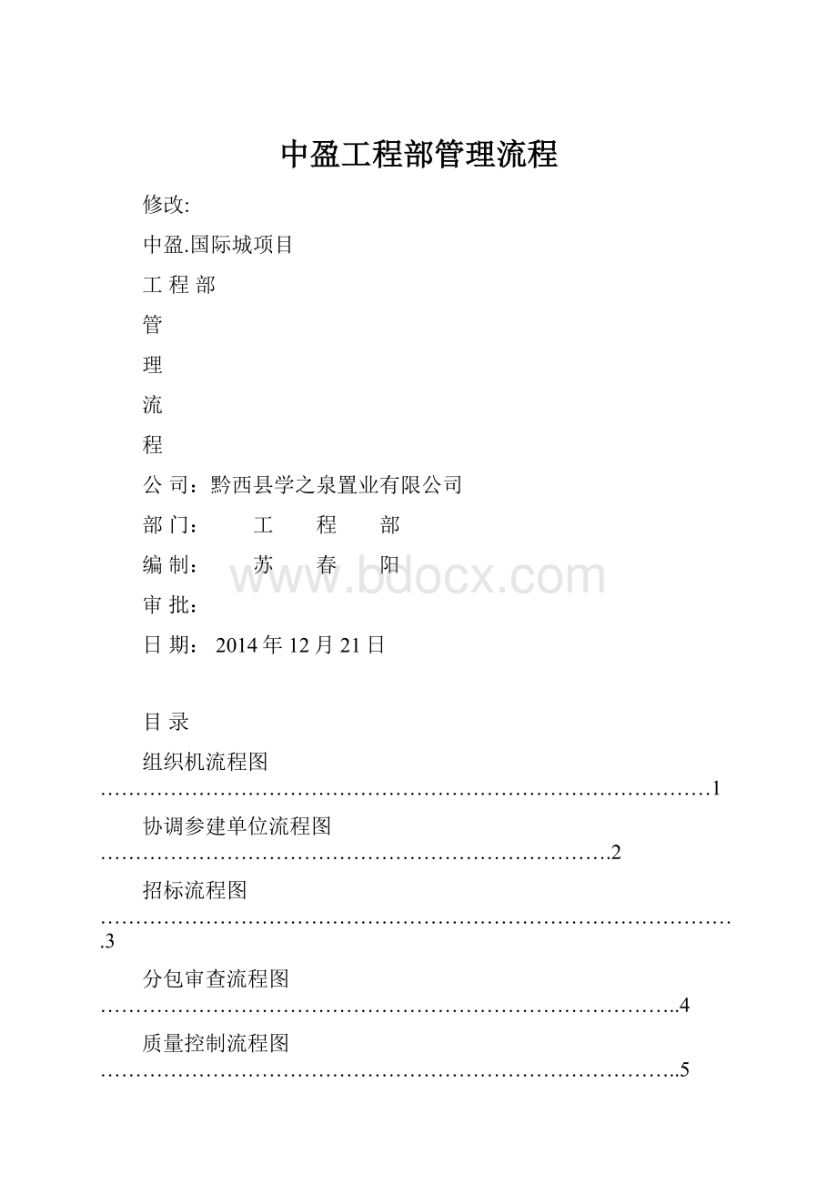 中盈工程部管理流程文档格式.docx