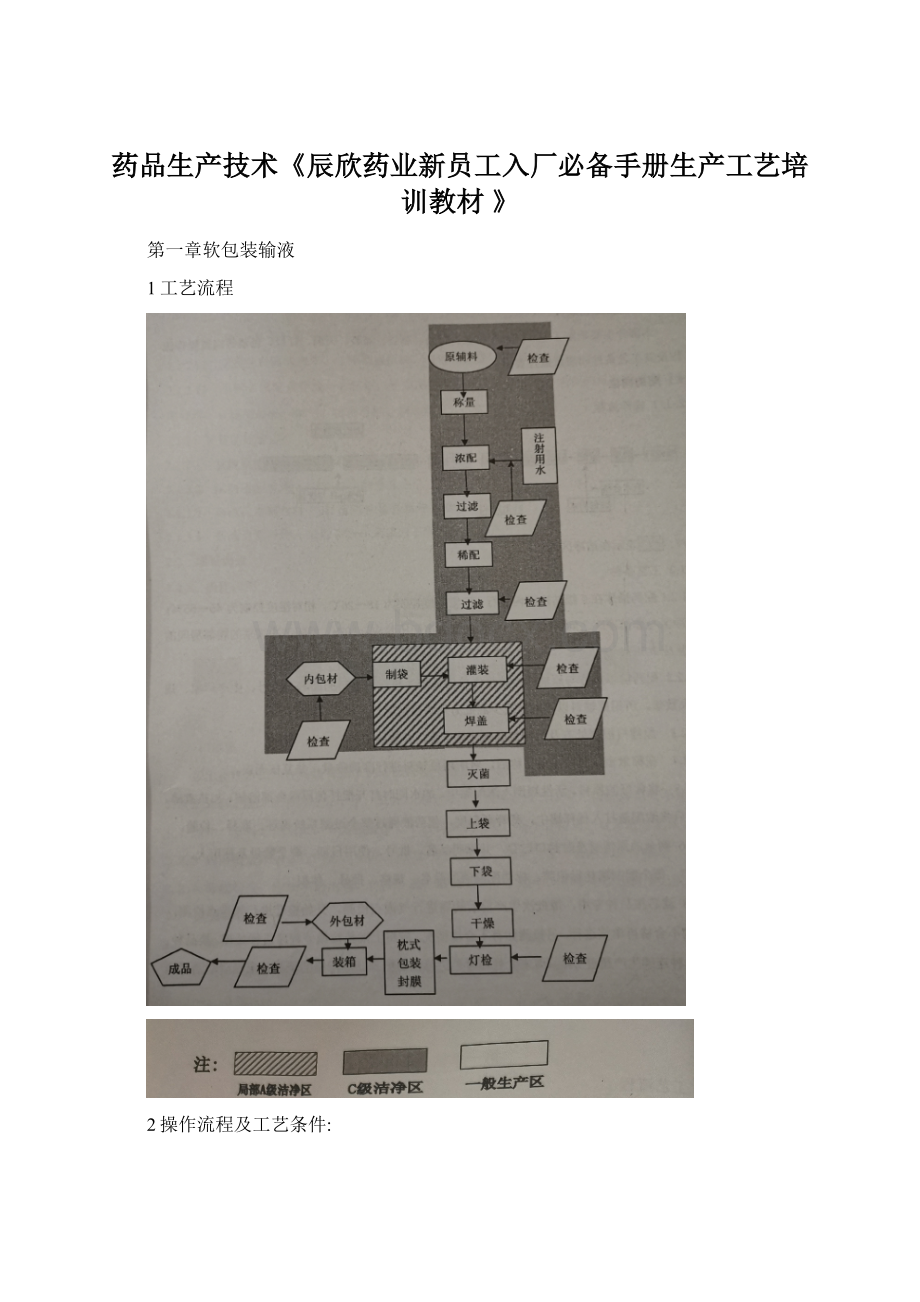 药品生产技术《辰欣药业新员工入厂必备手册生产工艺培训教材 》.docx_第1页