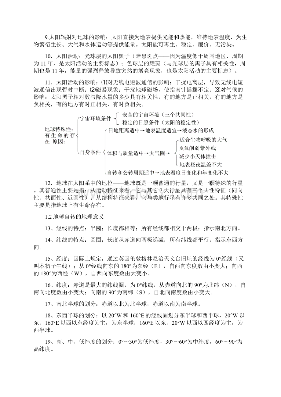 地理鲁教版必修一知点汇总Word格式.docx_第2页