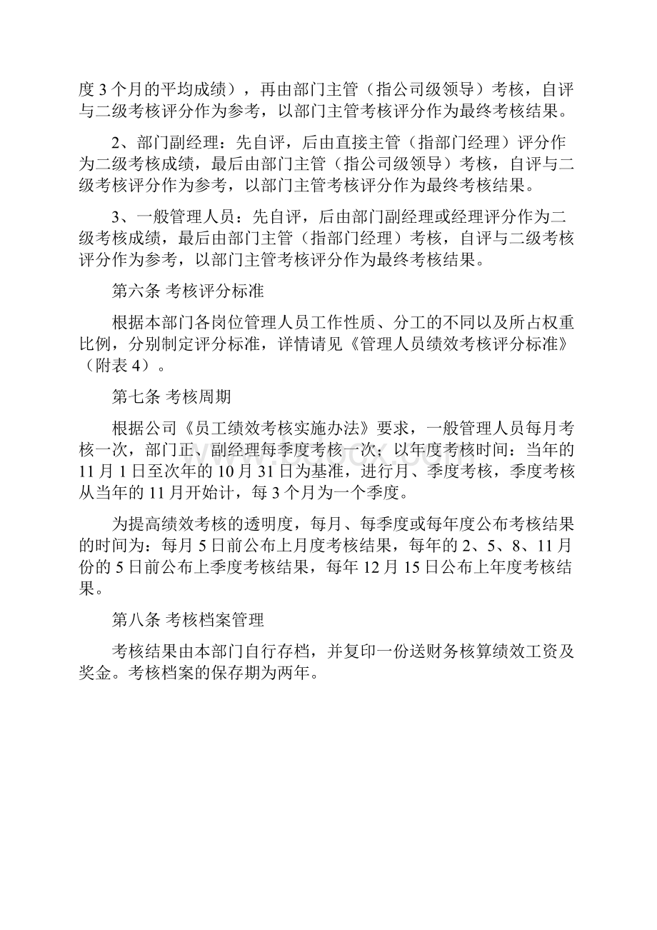 员工绩效考核实施细则.docx_第3页