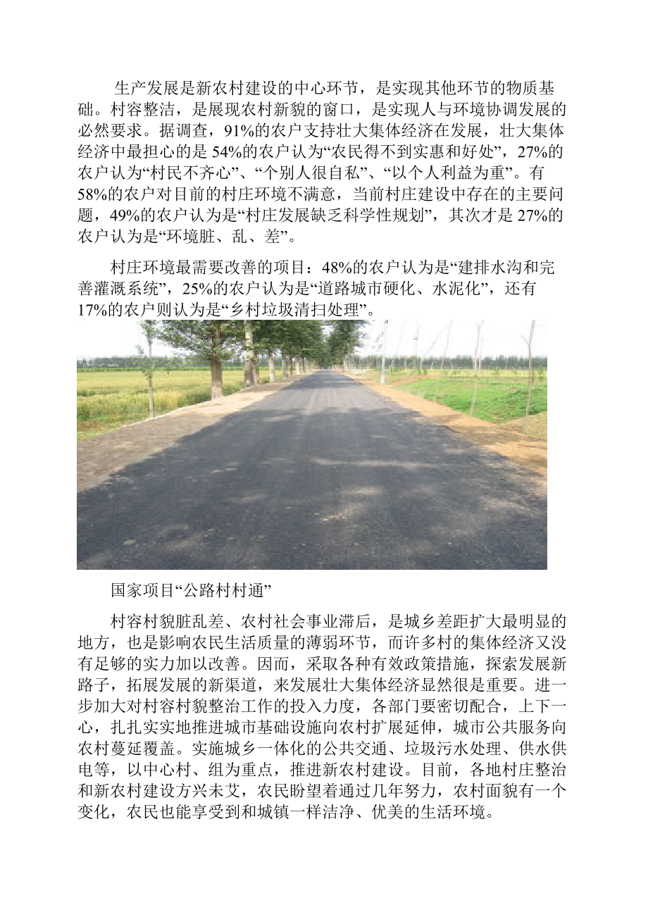 暑假社会实践活动报告社会主义新农村.docx_第3页
