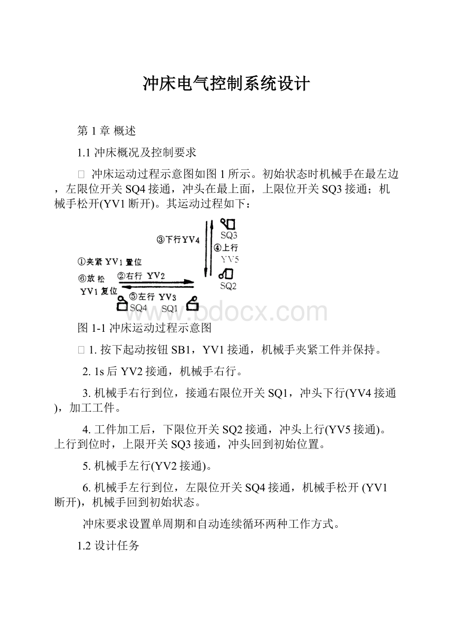 冲床电气控制系统设计.docx