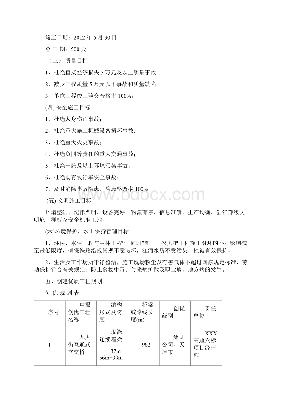 XX项目创优规划书文档格式.docx_第3页