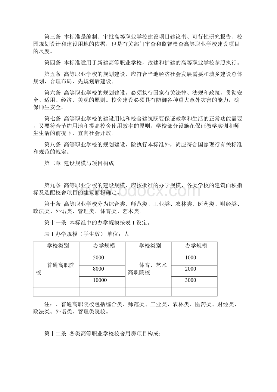 高等职业学校建设标准Word文档格式.docx_第3页