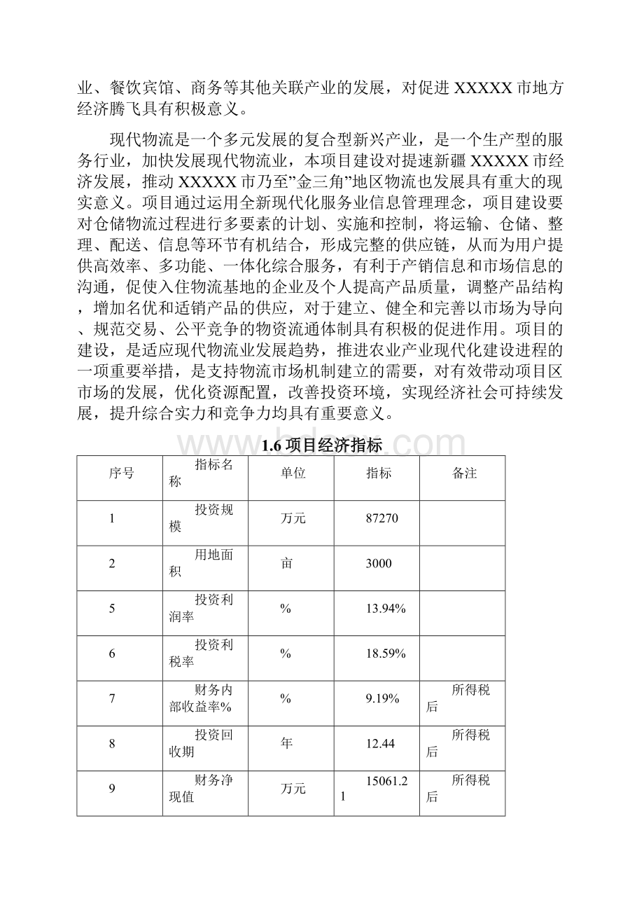 物流仓储基地项目可研报告.docx_第3页