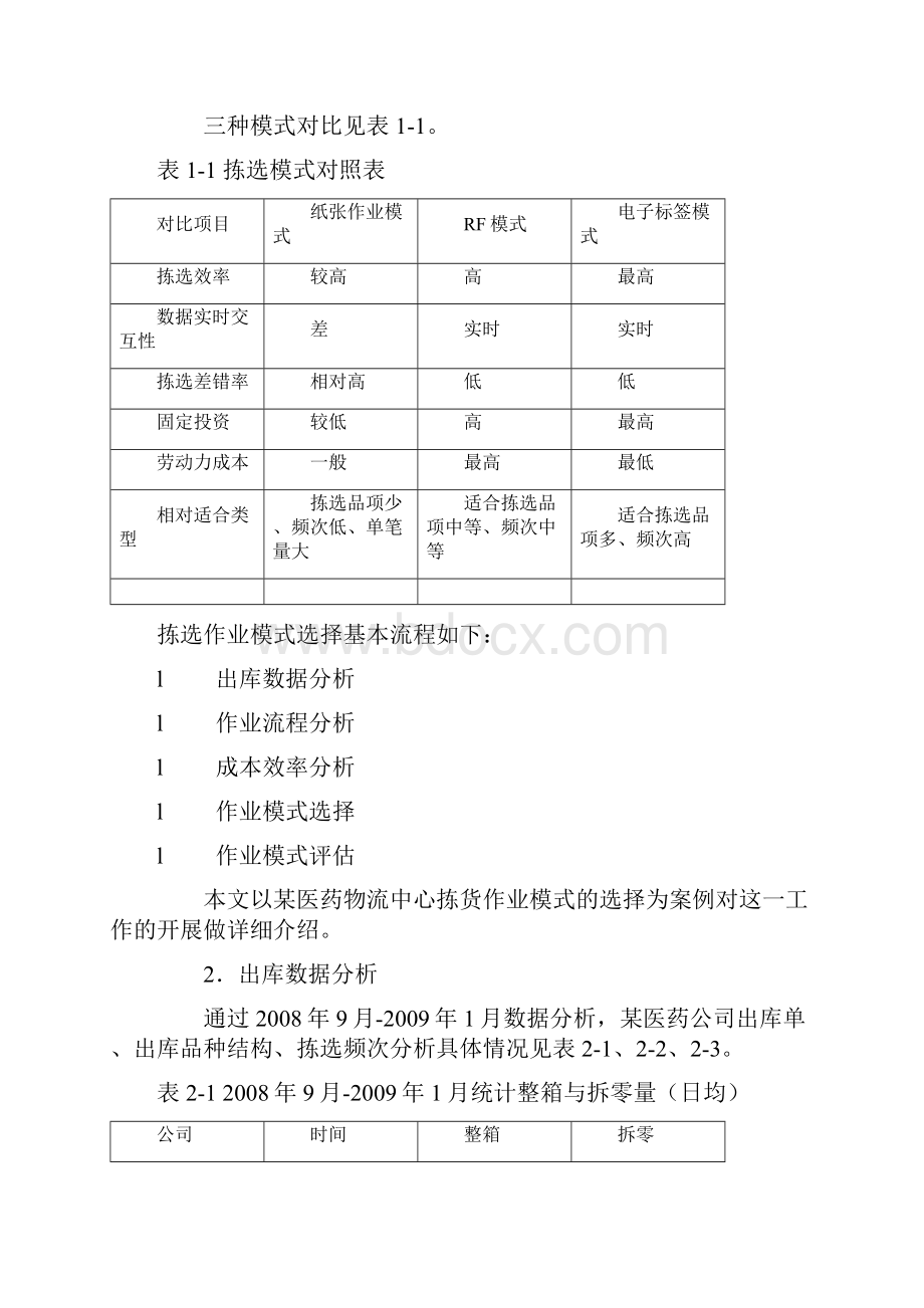 医药物流中心拆零拣货作业模式选择案例探讨.docx_第2页