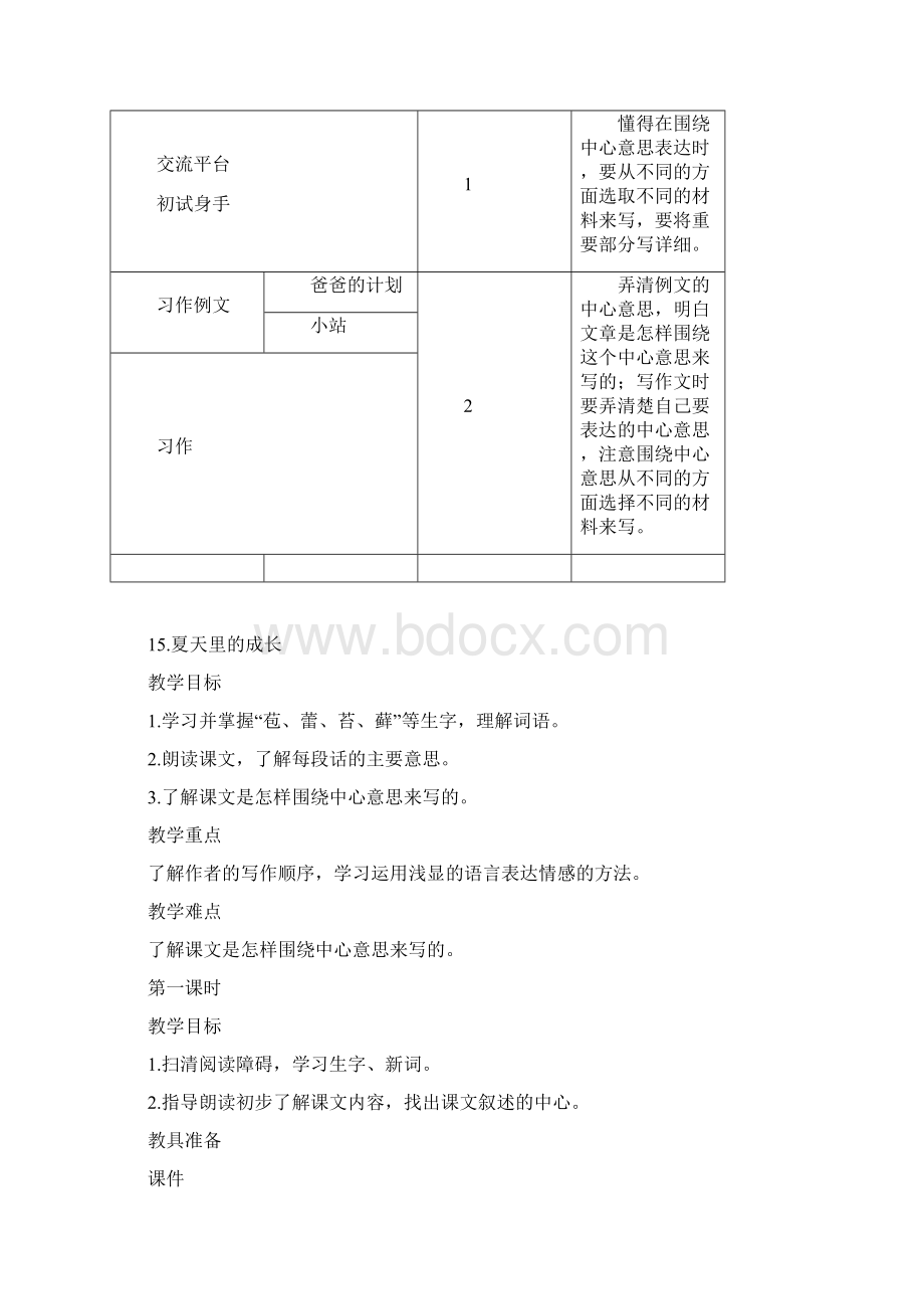 部编版六年级语文上册第五单元教学设计习作语文园地Word格式文档下载.docx_第2页