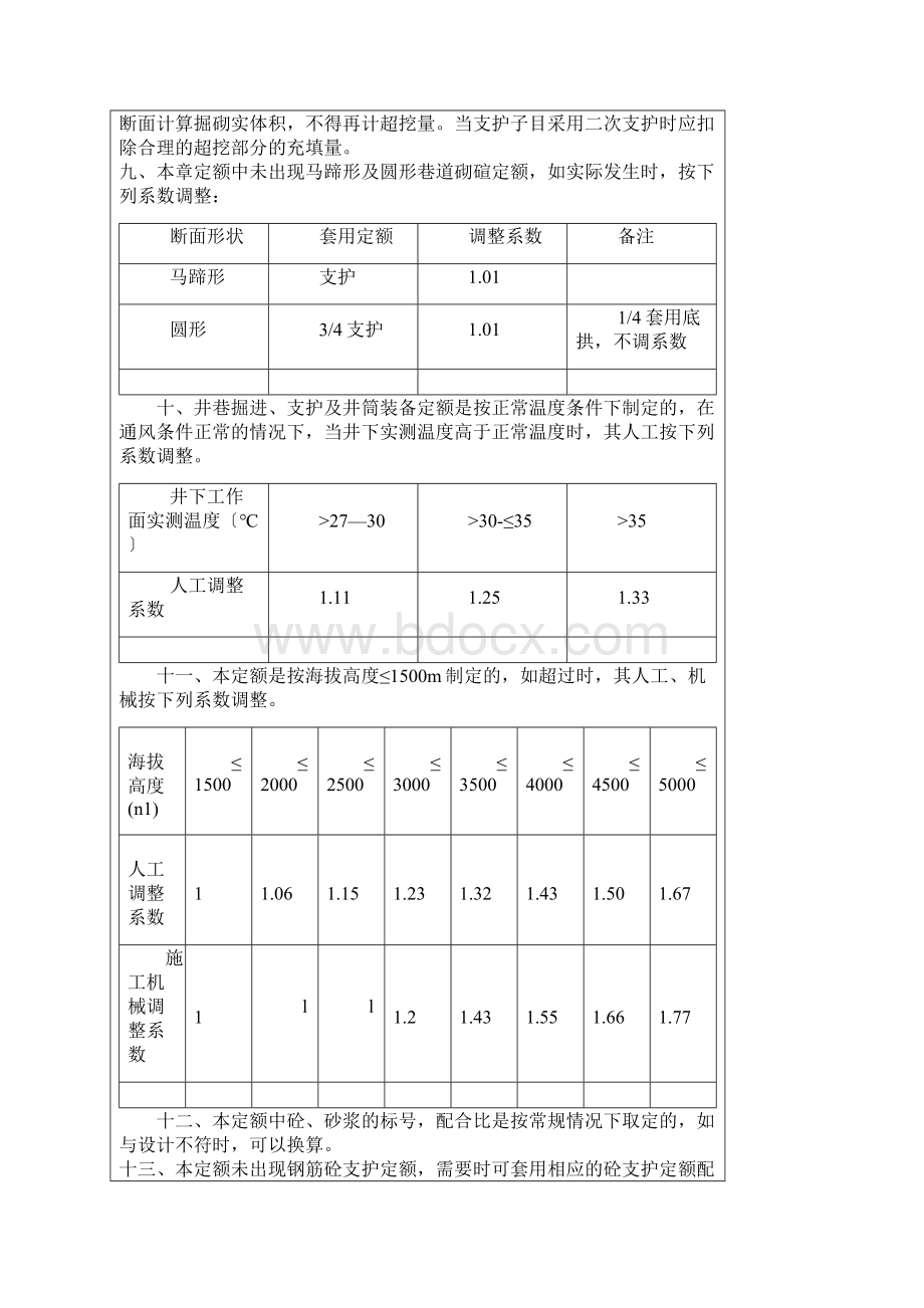 有色金属预算定额矿山井巷工程部分.docx_第2页