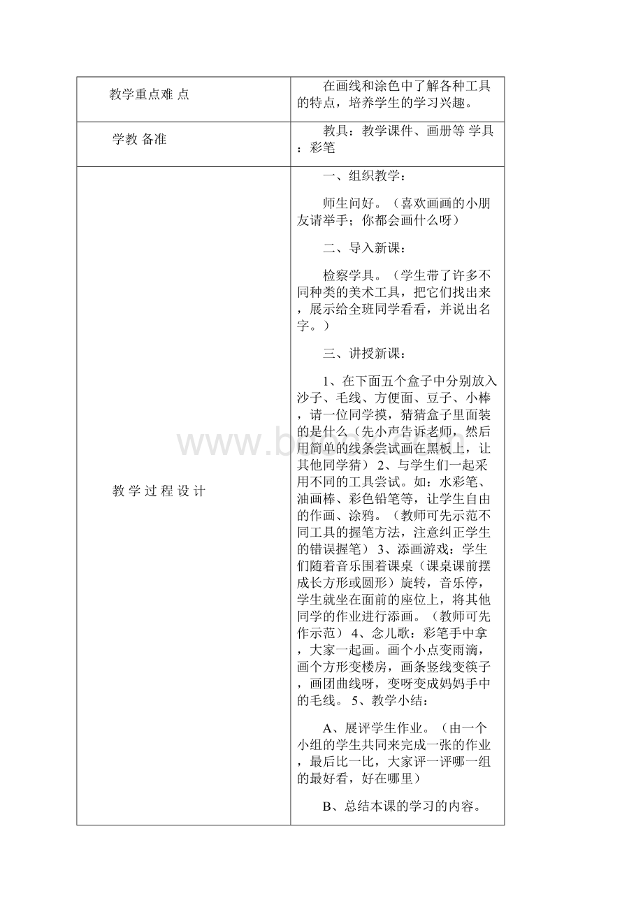 完整版新湘教版一年级上册美术教案.docx_第2页