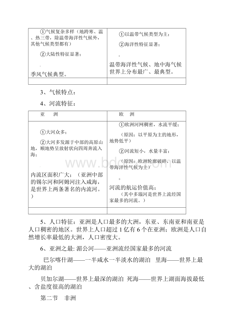 湘教版地理七年级下册知识点总结.docx_第2页