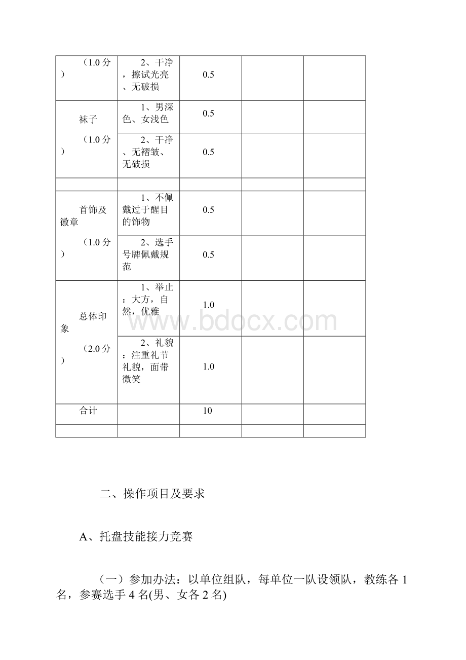 酒店业服务技能大赛操作标准.docx_第3页