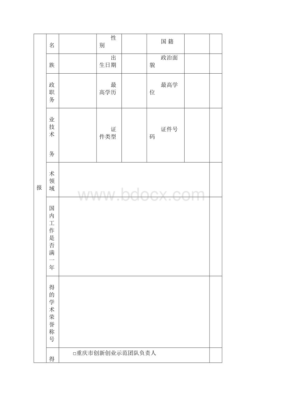 重庆科技创新领军人才文档格式.docx_第2页