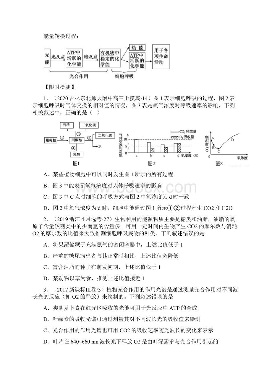 高考冲刺生物重难点光合作用与呼吸作用二附答案解析文档格式.docx_第2页