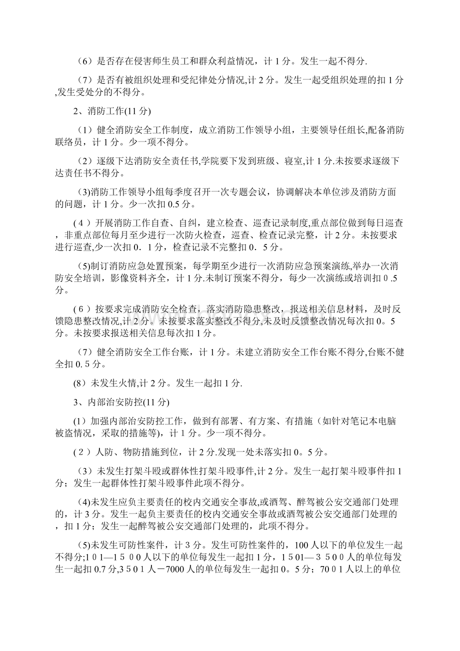 华东交通大学社会治安综合治理考核标准001doc.docx_第2页