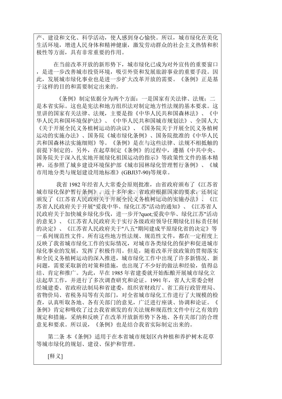 江苏省城市绿化管理条例 释义.docx_第2页