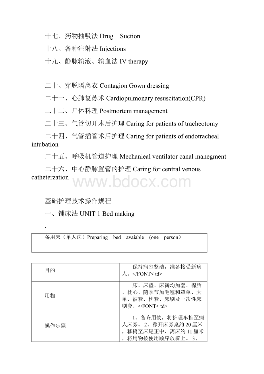 26项基础护理技术操作规程.docx_第2页