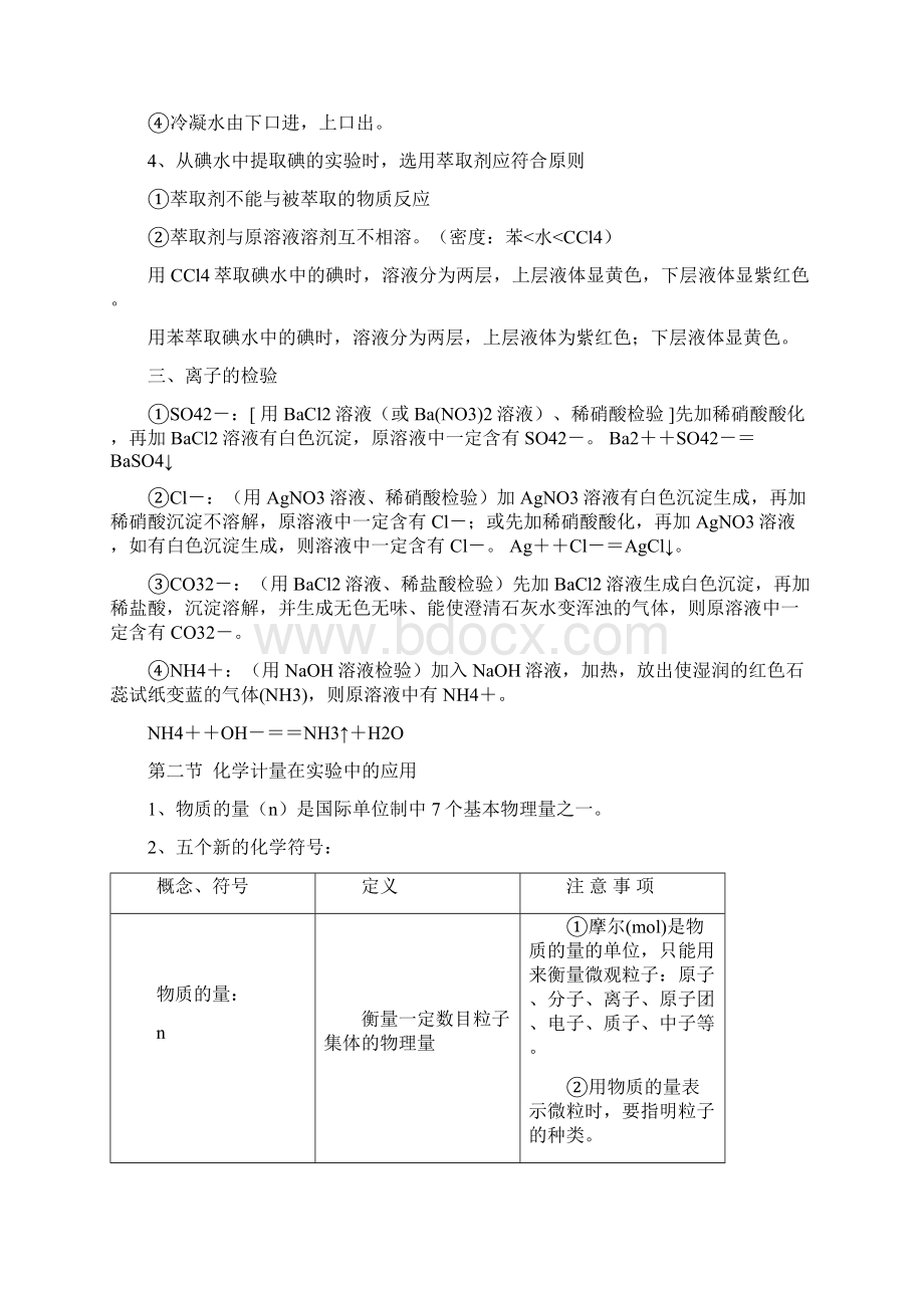 高一化学必修一复习提纲.docx_第2页