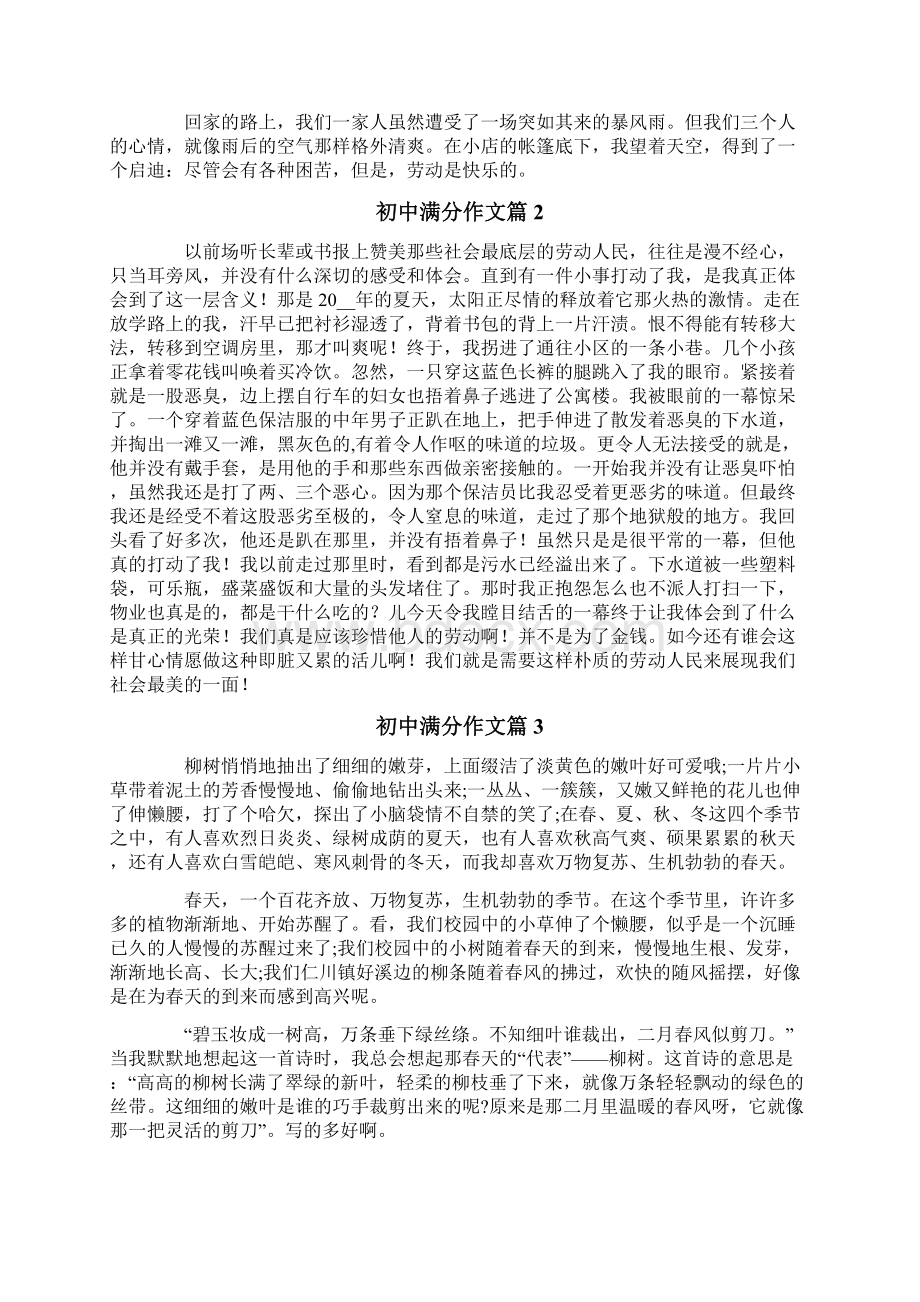 关于初中满分作文合集10篇Word文档下载推荐.docx_第2页