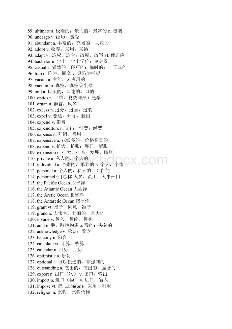 英语四级核心词690个附高频词汇表.docx_第3页