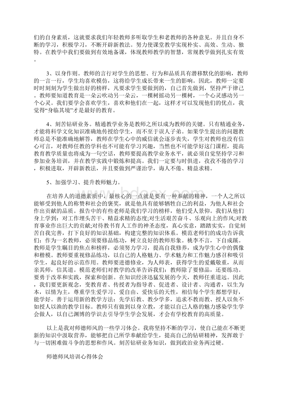 师德师风培训心得感悟Word文件下载.docx_第2页