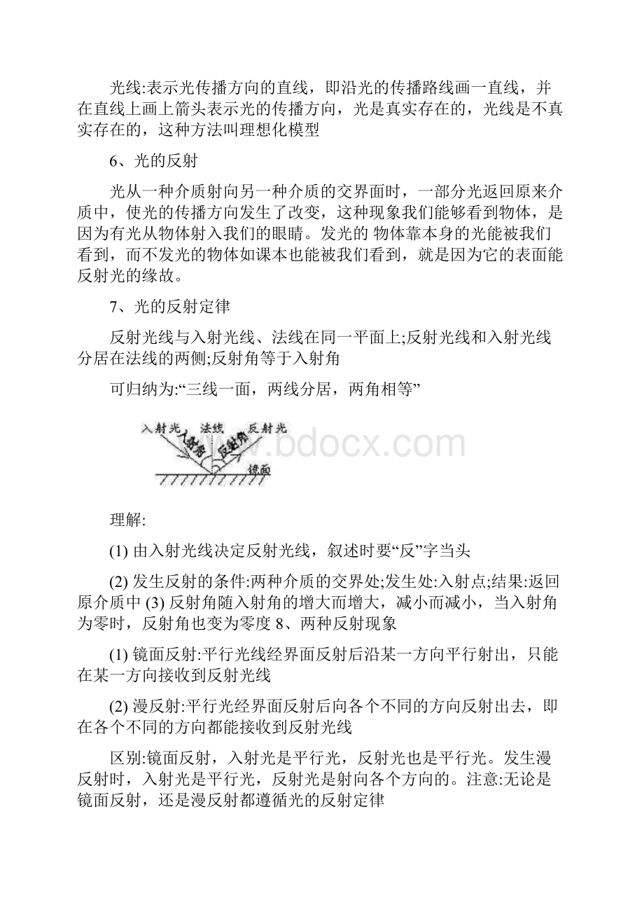 最新精选初中物理光学知识点归纳优秀名师资料.docx_第2页