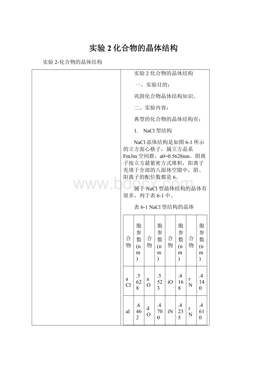 实验2化合物的晶体结构.docx_第1页