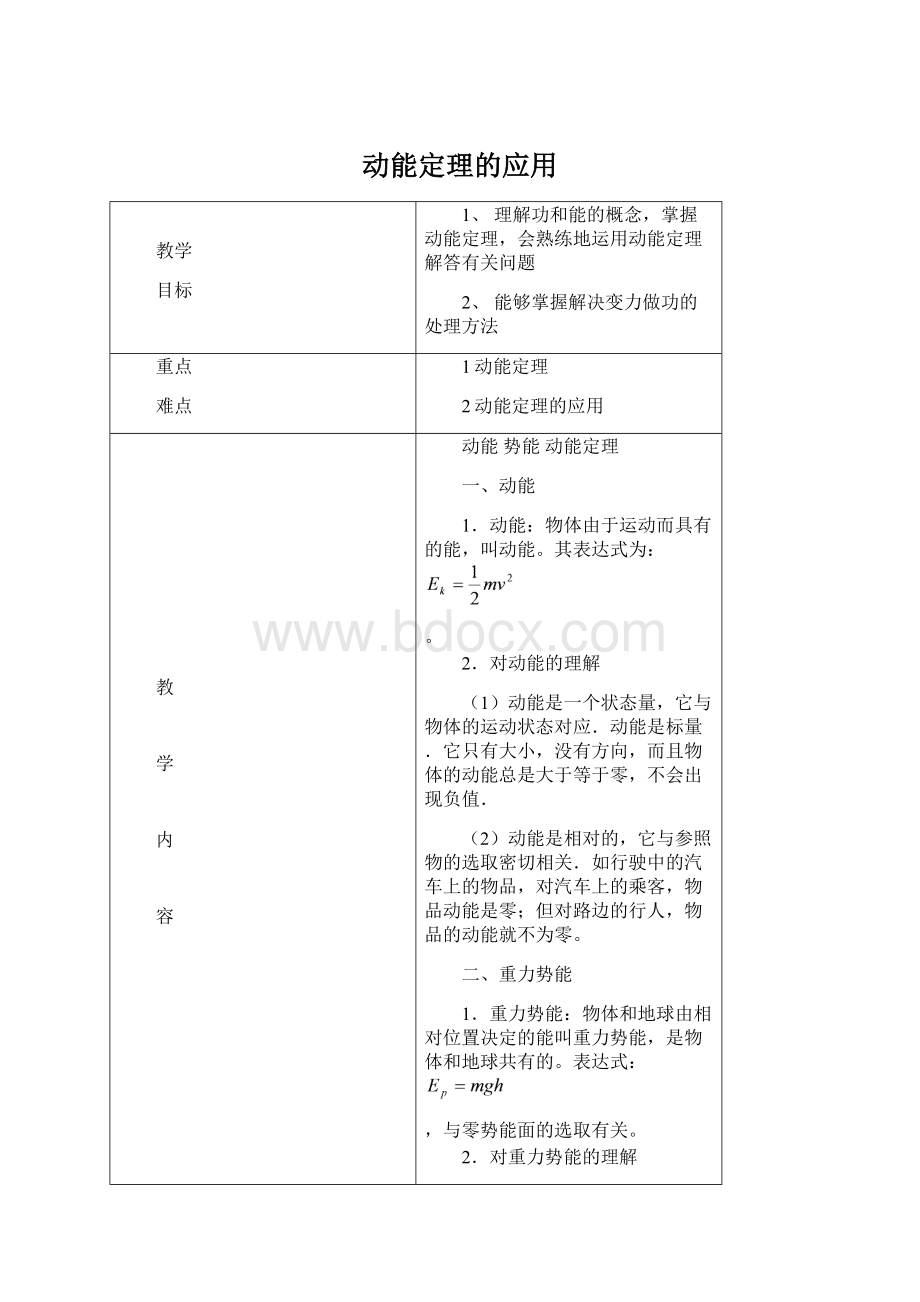 动能定理的应用文档格式.docx