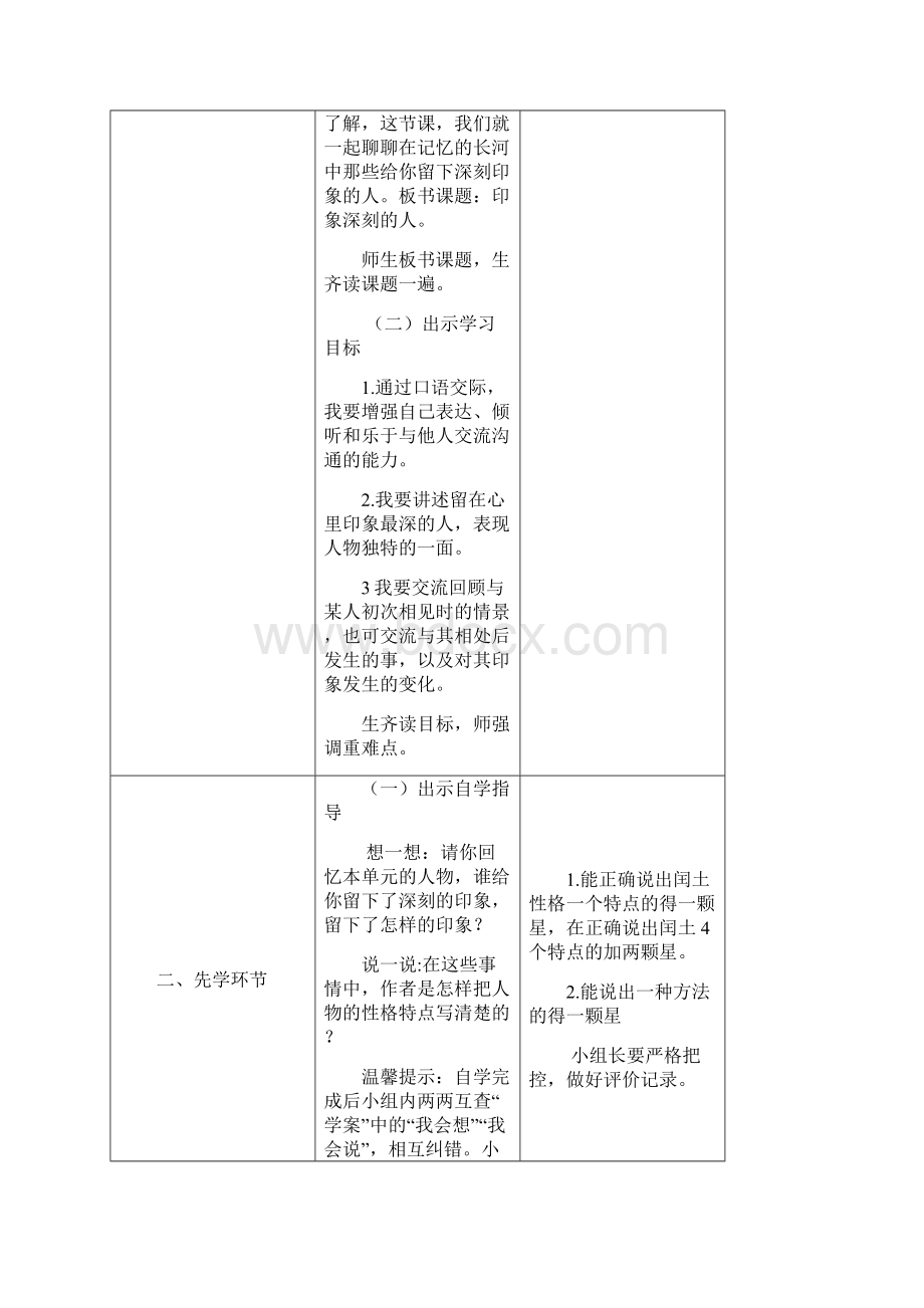 小学语文人教版六年级上册五位一体高效课堂备课口语交际与习作五.docx_第2页