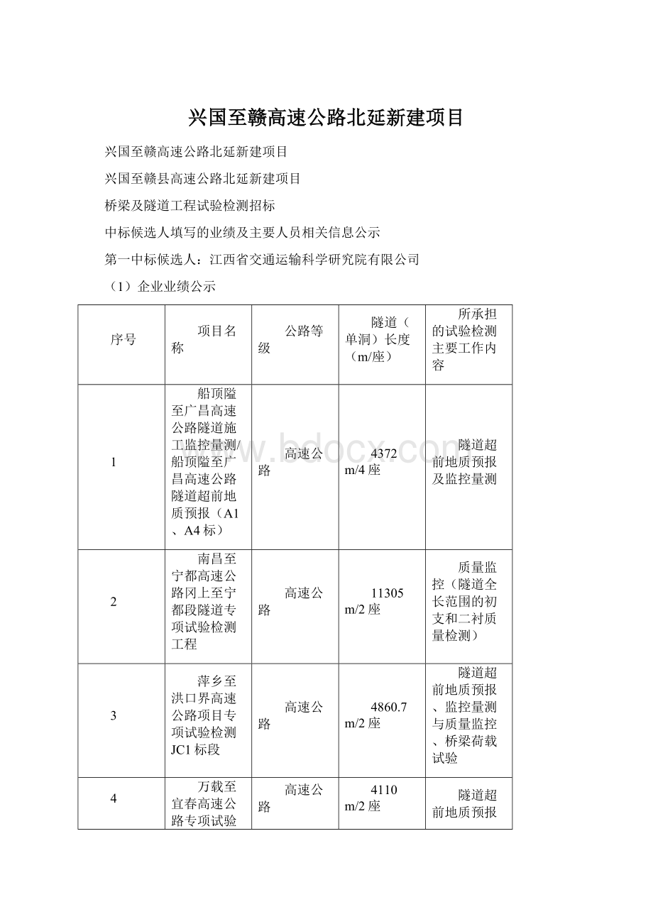 兴国至赣高速公路北延新建项目Word格式.docx_第1页