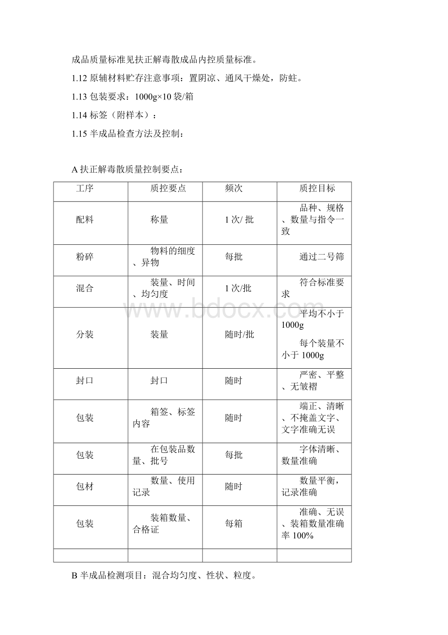 扶正解毒散生产工艺规程.docx_第3页